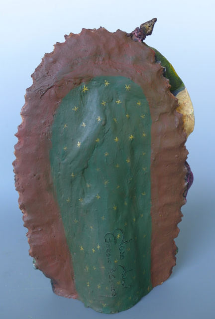 Our Lady of Guadalupe sculpture by JOSE JUAN GARCIA AGUILAR  11 1/2" tall