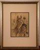 Graphite drawing by HERNANDO VILLA (1881-1952)