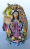 Our Lady of Guadalupe sculpture by JOSE JUAN GARCIA AGUILAR  11 1/2" tall